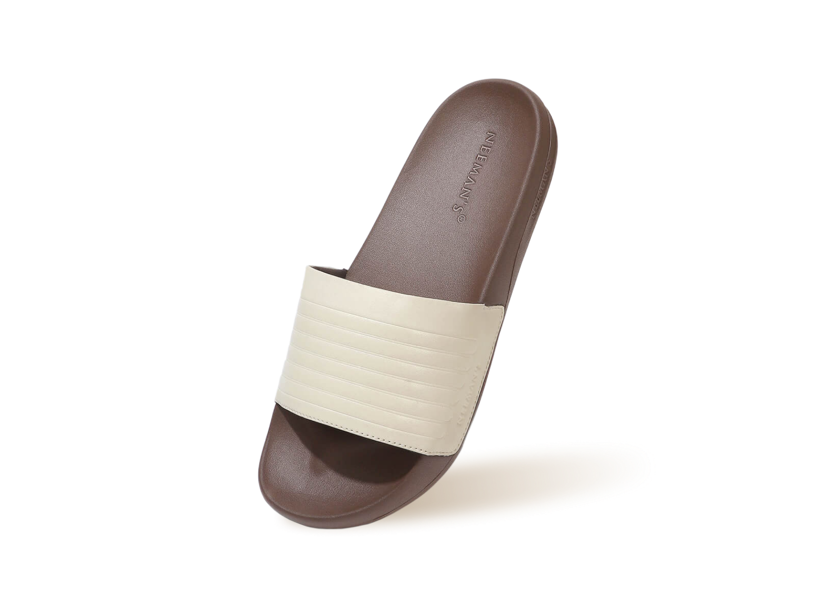 FootBed Slides for Women : Ivory Brown