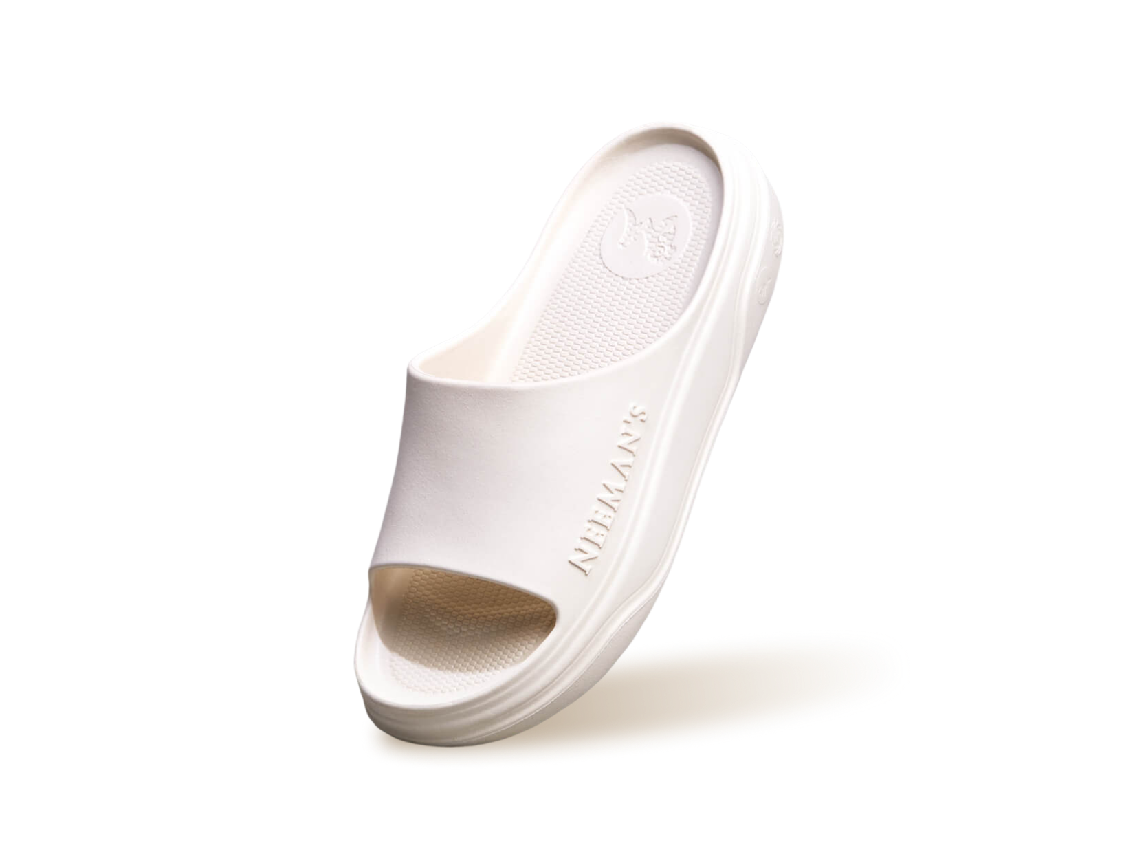 Cushers Slides For Men : Ivory White