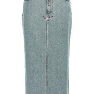 Moschino Rivets Denim Skirt