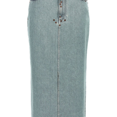 Moschino Rivets Denim Skirt