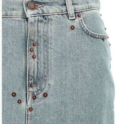 Moschino Rivets Denim Skirt
