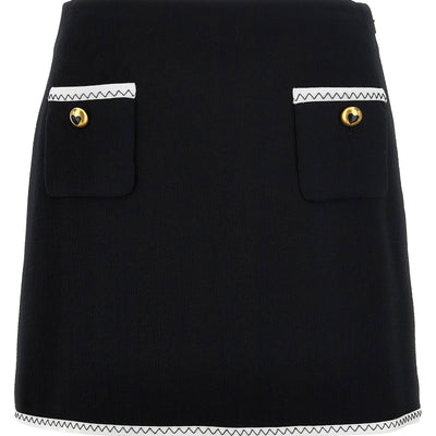 Moschino Heart Button Skirt