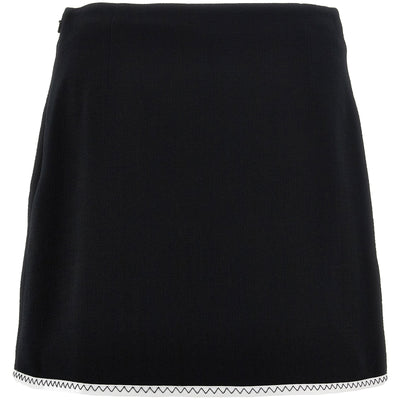 Moschino Heart Button Skirt