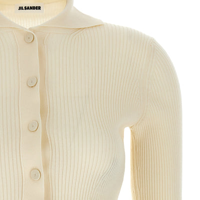 Jil Sander Ribbed Cardigan