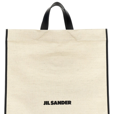 Jil Sander Border Book Tote Square Shopping Bag