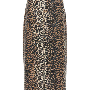 Ganni Animal Print Long Skirt