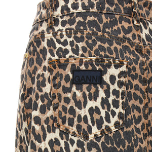 Ganni Animal Print Long Skirt