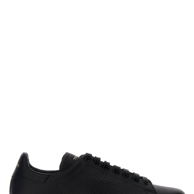 Tom Ford Logo Leather Sneakers
