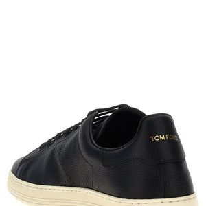 Tom Ford Logo Leather Sneakers