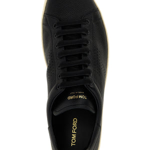 Tom Ford Logo Leather Sneakers