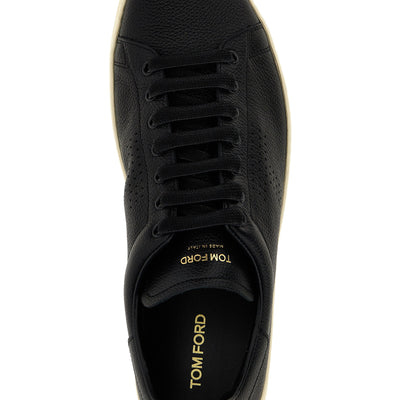 Tom Ford Logo Leather Sneakers