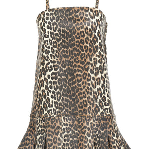Ganni Leopard Mini Dress