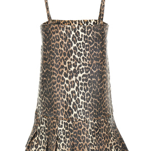 Ganni Leopard Mini Dress