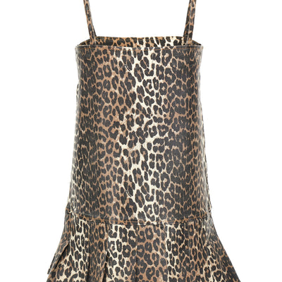 Ganni Leopard Mini Dress