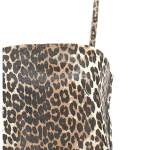 Ganni Leopard Mini Dress