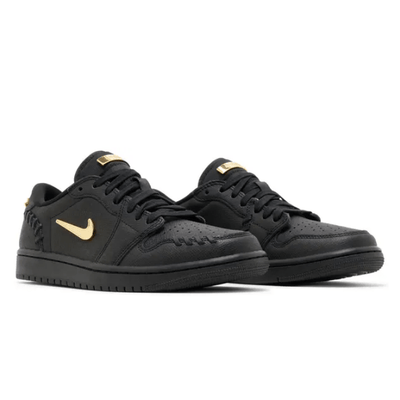 Jordan 1 Low Method of Make Black Metallic Gold (Women's)