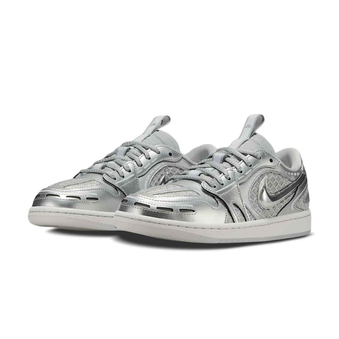 Air Jordan 1 Low Method of Make Metallic Silver