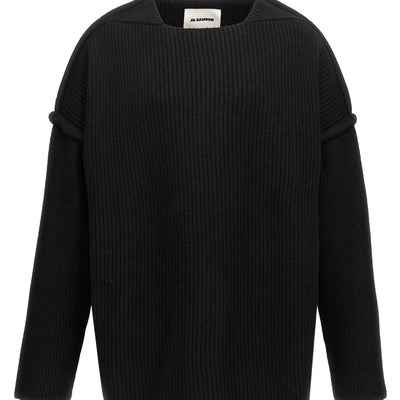 Jil Sander Geometric Neckline Sweater
