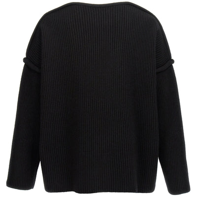 Jil Sander Geometric Neckline Sweater