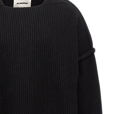 Jil Sander Geometric Neckline Sweater