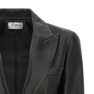 Balmain Leather Blazer