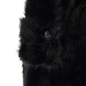 B&B Couture Jackie Eco-fur Trench Coat