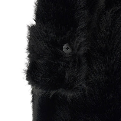 B&B Couture Jackie Eco-fur Trench Coat