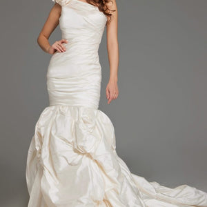Jovani JB07179 Mermaid Long Ruffle Wedding Dress
