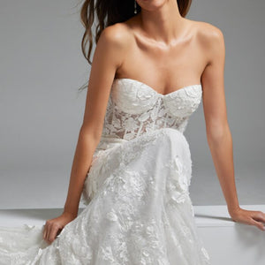 Jovani JB07583 Mermaid Long Bridal Corset Lace Wedding Dress
