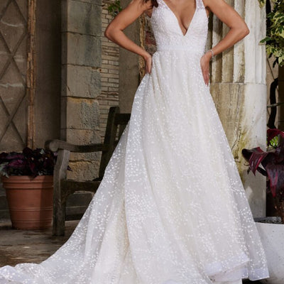 Jovani JB09491 Bridal Ballgown Long Sequin Wedding Dress