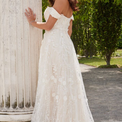 Jovani JB220002 Bridal Gown Long 3D Floral Applique Wedding Dress