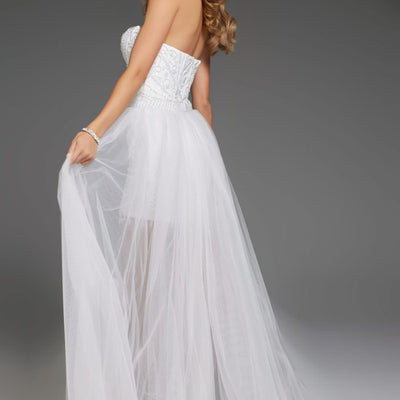 Jovani JB22274 High Low Bridal Gown Beaded Wedding Dress