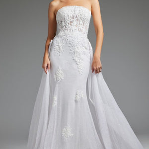Jovani JB24560 Bridal Gown Long Mermaid Corset Wedding Dress