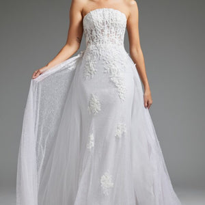Jovani JB24560 Bridal Gown Long Mermaid Corset Wedding Dress