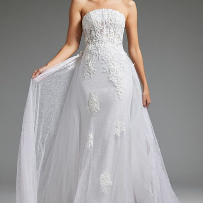 Jovani JB24560 Bridal Gown Long Mermaid Corset Wedding Dress
