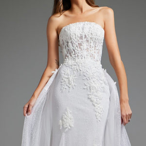 Jovani JB24560 Bridal Gown Long Mermaid Corset Wedding Dress