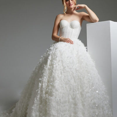 Jovani JB26295 Long Bridal Ballgown Wedding Dress