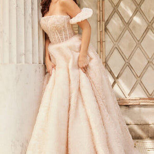 Jovani JB26341 Long Sequin A Line Wedding Dress