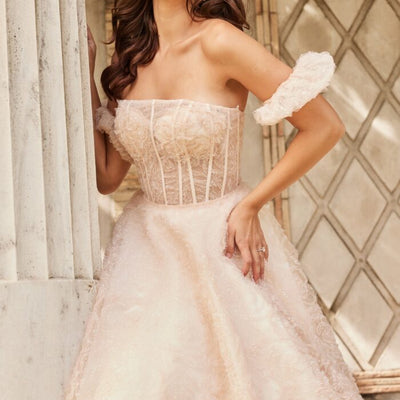 Jovani JB26341 Long Sequin A Line Wedding Dress