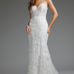 Jovani JB37538 Bridal Gown Floral Mermaid Long Wedding Dress