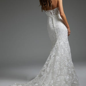 Jovani JB37538 Bridal Gown Floral Mermaid Long Wedding Dress