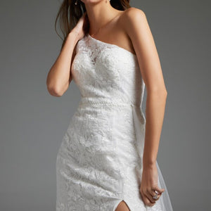 Jovani JB37601 Long Bridal Gown High Slit Wedding Dress