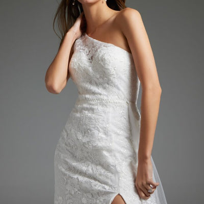 Jovani JB37601 Long Bridal Gown High Slit Wedding Dress