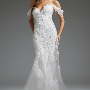 Jovani JB38224 Long Mermaid Bridal Wedding Dress
