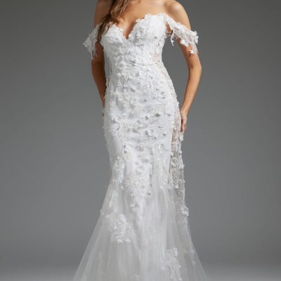 Jovani JB38224 Long Mermaid Bridal Wedding Dress