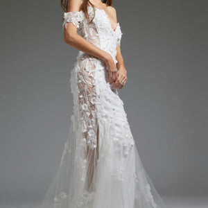 Jovani JB38224 Long Mermaid Bridal Wedding Dress
