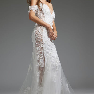 Jovani JB38224 Long Mermaid Bridal Wedding Dress