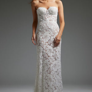 Jovani JB38271 Long Bridal Gown Corset Lace Wedding Dress