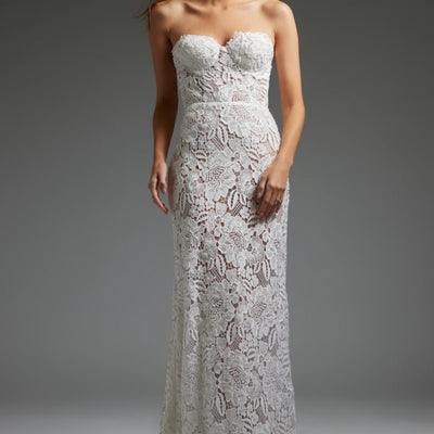Jovani JB38271 Long Bridal Gown Corset Lace Wedding Dress