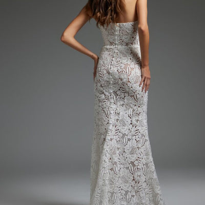 Jovani JB38271 Long Bridal Gown Corset Lace Wedding Dress